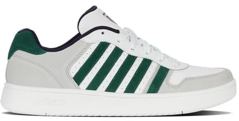 K-Swiss Court Palisades Herren Turnschuh, Rain Forest Wht Wht, 47 EU