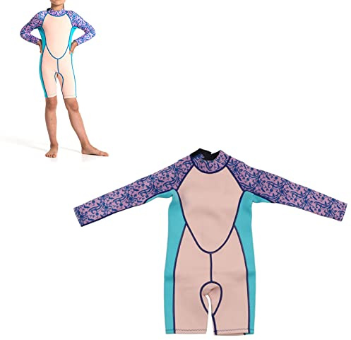 Childrens Wetsuit, Long Sleeve Shorts Childrens Wetsuit 2.5 Mm Neoprene Toddler Winter Surf Swimsuit for Girls and Boys (Size 10)