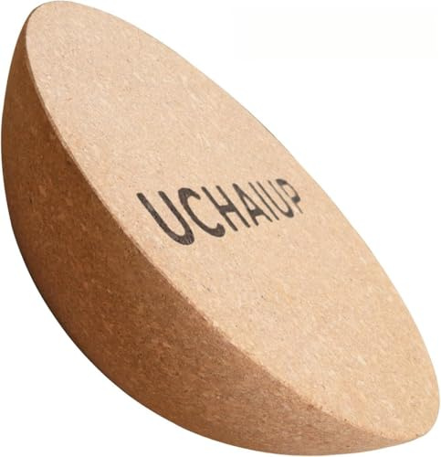 Demi-sphère d'entraînement en liège - Diamètre : 30 cm - Hauteur : 10 cm - Design antidérapant - Pour planche d'équilibre, appareils de rééducation, fitness, yoga, pilates - Matériau naturel