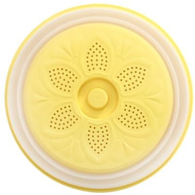 EIOLWJIEO Il Coperchio per microonde in PP previene Gli Schizzi e Mantiene Pulito Il microonde. La Copertura Pieghevole in ABS per microonde può Contenere Alimenti, Giallo