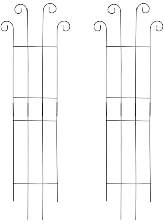 YiQinzcxg 2 plantas trepadoras de metal suelto, rejilla de apoyo, estructura modular resistente a la intemperie, para balcón, decoración de jardín, resistente a la corrosión