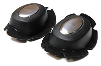 Deslizaderas de rodilla para motocicleta, con placa de metal, 1 par2 unidades.