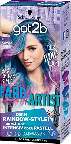 SCHWARZKOPF GOT2B Farb/Artist 111 Rainbow Bunt, 3er Pack (3 x 80 ml)