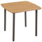 Tidyard Gartentish aus Massivholz und Stahl, 80 x 80 x 72 cm, Esstisch Holztisch Balkontisch