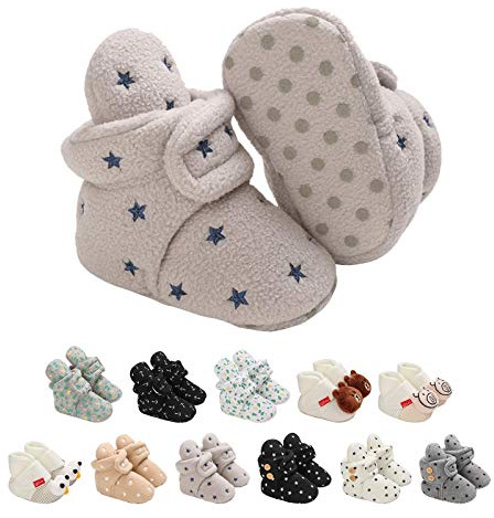 EDOTON Botitas y patucos para bebés, Lindo Dibujos Animados Invierno Animal Calentar Casa Antideslizante Suela Zapatillas Regalo para Bebés de 0 a 18 Meses