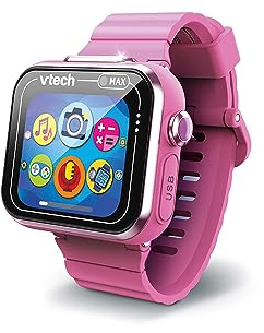 VTech - KidiZoom SmartWatch Max Rose, Montre Digitale Enfant, Photo, Selfie, Vidéo, Écran Tactile Horizontal, Jouet High-Tech, Cadeau Enfant et Ado de 5 Ans à 14 Ans - Contenu en Français