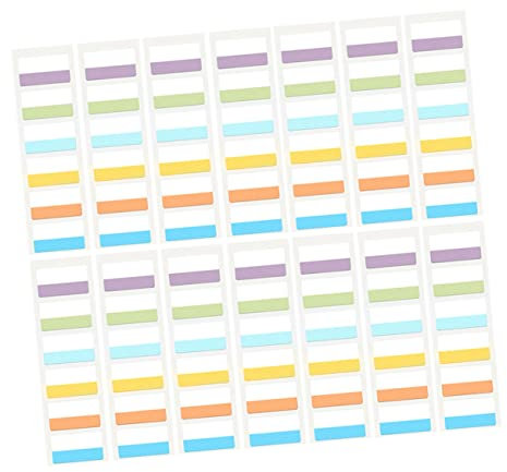 NUOBESTY 300stücke Buchregister Haftregister Seite Marker Klebrige Index Tabs Binder Buch Tabs Zum Lesen Und Organisieren
