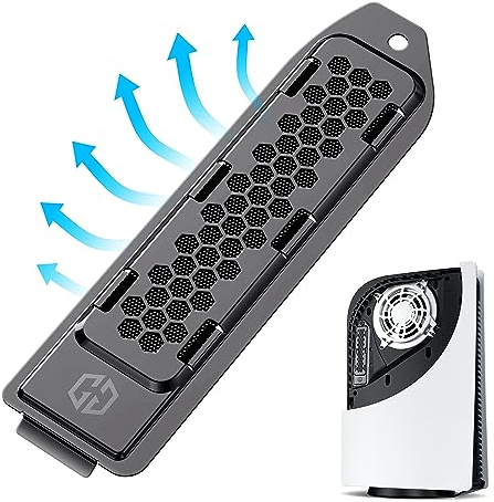 GRAUGEAR Wärmeableitende Staubschutzhaube aus Metall für PS5 M.2 SSD Slot, PS5 SSD Abdeckung mit Belüftung, passend für PlayStation5 Speichererweiterung (18102)
