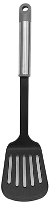 Fackelmann 680700 Slotted Turner, Plastic, Black, Grey
