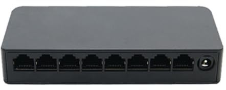 VLALAMNO Conmutador Gigabit de 5/8 Puertos, conmutador Ethernet RJ45 rápido de Red de Escritorio de 1000Mbps, conmutador LAN RJ45 (Color : 8 Port 1000M)