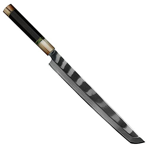 10/11,5 tum Yanagiba sashimi kniv damaskus stål skivning skinka fyllning fisk lax Premaru kök knivar(11.5 inch Sashimi)