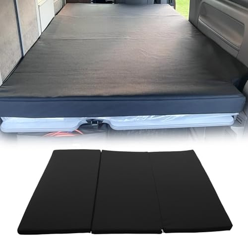 OMAC Cama de camper con colchón compatible con Ford Tourneo Custom 2023-2025, color negro