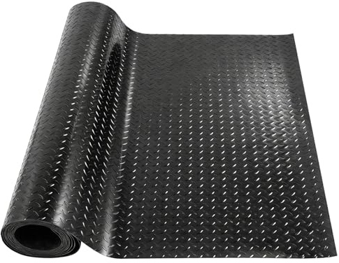 Tapis de protection de sol en caoutchouc antidérapant 1 m x 1 m pour garage, atelier, cave – Tapis en caoutchouc de qualité supérieure avec surface antidérapante, imperméable et facile à nettoyer