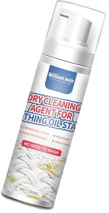 Dry Cleaner for Clothes - 200ml Dry Care Stain Remover Spray | Safe Oil Stain Erase Agent for Clothing | Quick Cleaning Solution for Home, Travel, Laundry, Fabric Care and Daily Use