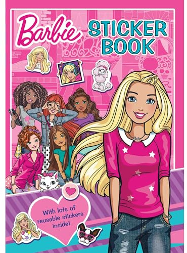 Barbie klistermärkesbok