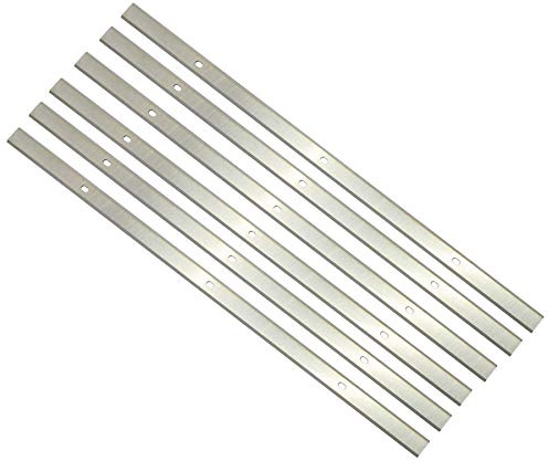 13 Inch HSS Planer Blades Knives Replacement for Grizzly G0689 Ryobi AP1300 Metabo DH330 Delta 22-580 22-549 22-555 22-590 Wen 6552 Craftsman 21743 Thickness Planer Heat Treated Double edge 6pcs