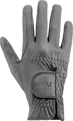 Uvex Sportstyle - Gants d’équitation Élastiques pour Hommes et Femmes - Excellente Adhérence et Durable - Compatible avec Un Écran Tactile - Anthracite - 7,5