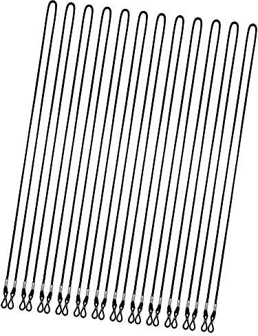 Frienda Glasses Chain 12 Stücke Brillenkette Nylon Brillenband Schwarz Damen Kette Sport Herren Brillenbänder Schwarz Verstellbar Sportbrillenband Sonnenbrillen Kette Brillenschnur mit Karabiner