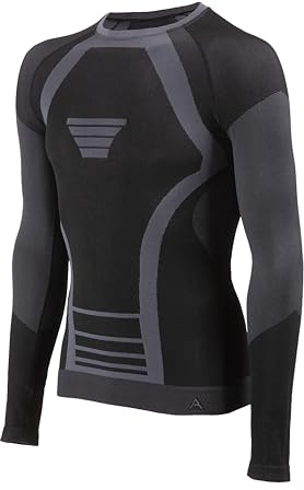 Risalti Maglia Termica Uomo e Donna Extreme Unisex - Intimo Termico Manica Lunga Traspirante, Abbigliamento Termico Tecnico Invernale Senza Cuciture - Made in Italy