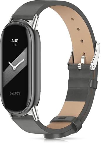 Xisair Läderarmband Kompatibelt Med Xiaomi Mi Band 8 Och 9 - Ersättningsarmband Och Tillbehör För Smart Band