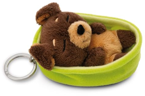 NICI Schlüsselanhänger Sleeping Pets Hund dunkelbraun