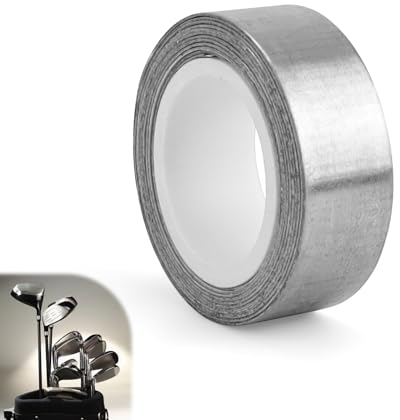 DEANKEJI Golf Lead Tape, Frei Zuschneidbares Bleiband Selbstklebend, Bleigewichtsband für Golfschläger und Tennisschläger (1.2cm x 107cm)