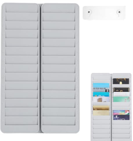 Titular De Tarjetas De Tiempo, Soporte De Pared Soporte Para Tarjetas, Soporte De Archivo De Pared, 28 Ranuras Para Tarjetas,Hogar, Almacenamiento De Tarjetas De Habitación, Tarjeta De Identificación