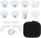 13 in 1 Component Pack Kit for Xbox Elite Series 2 Controller Metal Thumbsticks Replacement for Elite Series 2 Accessories Compatible with Xbox Elite Wireless Controller Series 2 Core (White)