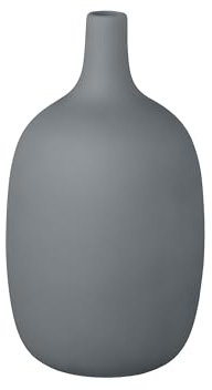 blomus Vase -CEOLA- | Blumenvase aus Keramik | 11Ø x 21H cm | Farbe Agave Green | Dekovasen & Wohnaccessoire