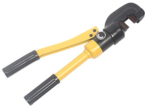 Hydraulic Bolt Cutter, 13 Ton Rebar Cutter Heavy Duty, Handheld Steel Rebar Cutter Steel, Hydraulic Bolt Cutter 4-22mm, Handheld Hydraulic Rebar Cutter Tool with Allen Wrench, Yellow