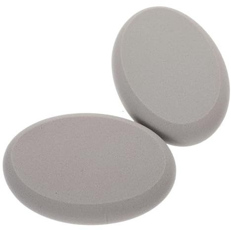 ARTSEWPLY Esponja de Maquillaje Borla de Polvo 2 Piezas Tamaño Grande sin Látex Seco y Húmedo para Base de Maquillaje Mujer Uso Profesional Herramienta de Belleza