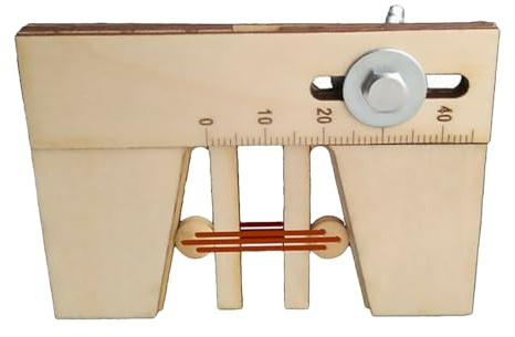 Milisten Wooden Mooring Tool DIY Assist Device for Sailing Model Rigging with Scale Display Compact Lightweight Model Building Accessory
