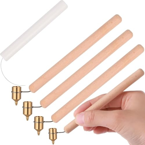 Hipzeepo 0,3 mm 0,4 mm 0,6 mm Lápiz de Caliente de Madera Lápiz de Pintura Regla Bolígrafo Kit de Decoración Suministros para Pintar Velas