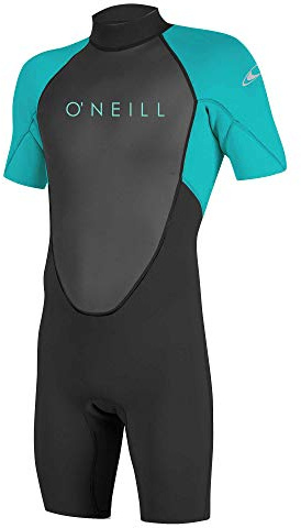O'Neill Wetsuits Reactor II Back Zip Spring, Muta Subacquea Ragazzo, Unisex, Nero/Azzurro, 6