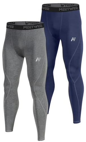 MEETWEE Calzoncillos térmicos para Hombre, Ropa Interior térmica Larga, Pantalones de Invierno, Leggings, Ropa Interior Funcional esquí