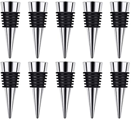 Iegefirm Verschluss, 10 Wiederverwendbare Flaschen VerschlüSse mit Auslaufsicherem, Mach Es Selbst, Luftdichtem, DIY Korken für Bar, Urlaub, HäLt Frisch