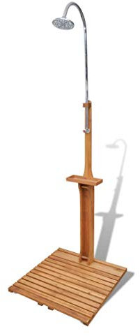 ZHOUMIN Douche de jardin en bois,Douche solaire de jardin,Douche d'extérieur