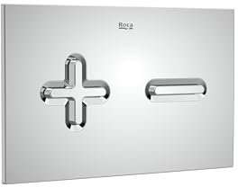 ROCA A890185001 PL6 ONE DUAL Pulsador Placa de Accionamiento Cromo Posterior a 2021