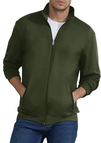 CTU Mens Sweatshirt Full Zip Active Jacket Green 3XL