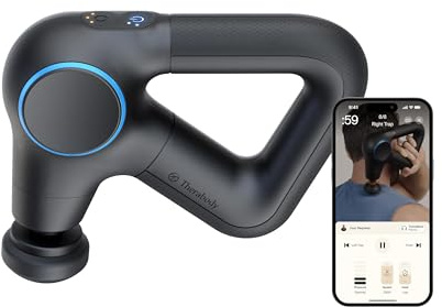 TheraGun Therabody Prime Plus Heated, Powerful Massage Gun for Enhanced Warm-Up & Workout Recovery - Quiet Deep Tissue Massager for Body and Back Pain Relief - Leg & Back Massager with Heat