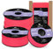 Abma Cord Paracord 2mm 100m Nylonschnur 3 Kern Seil Typ I Schnur für Basteln, Camping, Outdoor - Max. 90kg (200lbs) - Neon Pink
