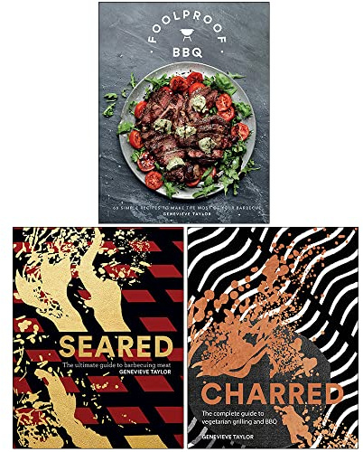 Genevieve Taylor Collection Ensemble de 3 livres (barbecue infaillible, poêlé, carbonisé)