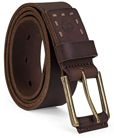Timberland Big and Tall Casual Leather Classic Men Everyday Belts, Dark Brown, 46