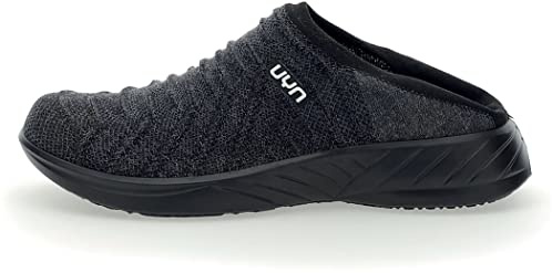 UYN Y100066-G618 3D Ribs Sabot Wool Black Sole Sneaker Men Anthracite Mel/Black UK 6