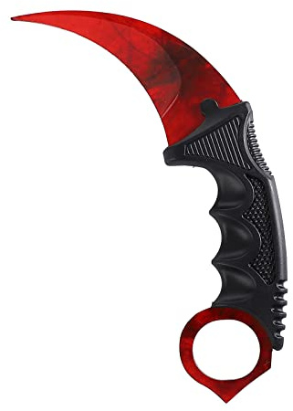 TOPOINT Karambit Trainer Knife No Cutting Edge Karambit Practice Training Knife Without Cutting Edge Trainer Tool with Sheath for Beginner 100% Safe Trainer Tool Color:Red