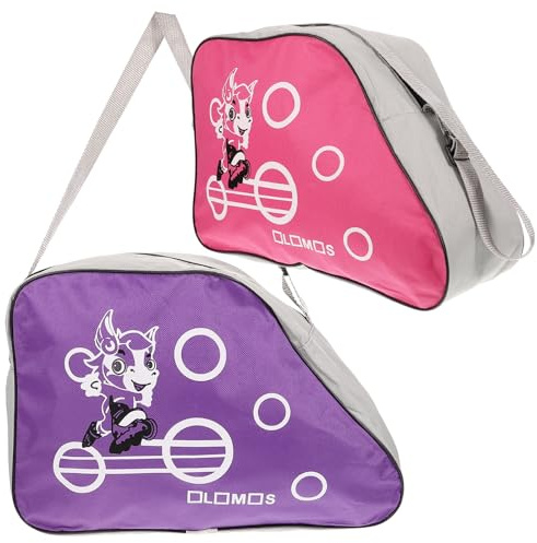 BESPORTBLE 2Pcs Roller Skate Bag: Oxford Skating Shoes Storage Bag Zipper Portable Roller Skates Holder ice Skates Pouch Roller Carrier Shoe Bag Skate Bag