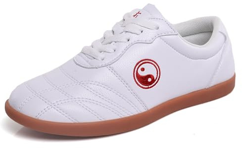 ForceRoute Tai Chi Wu Shu Kung Fu Scarpe,Scarpe Taekwondo,Scarpe da Taekwondo Sport Boxe,Scarpe da Karate Kung Fu Tai Chi,Uomo e Donna,Unisex,Traspirante,Antiscivolo,Leggere,per Wushu Yoga