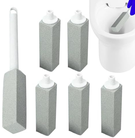 Brosse pour pierre ponce – Nettoyant pour toilettes en pierre ponce | Pierre ponce en PP | Pierre de nettoyage en pierre ponce pour toilettes 24,5 x 4 x 4 cm | Reemp Dissolvant d'anneaux d'eau