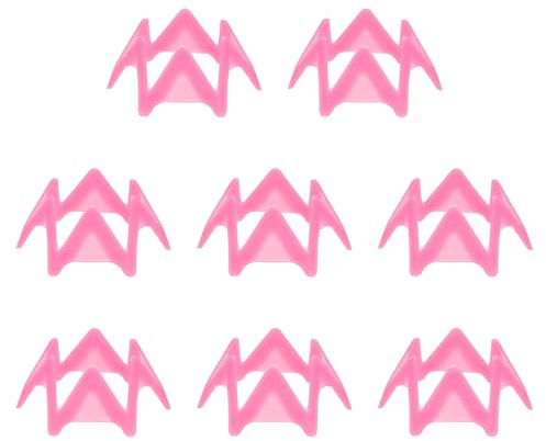 PATIKIL Plástico Golf Bases, 8 Paquete 0.8 Pulgadas Golf Simulador tee Golf Estera tee Práctica Entrenamiento para Invierno Césped Exterior Interior Conducción Campo Golpear Estera, Rosa