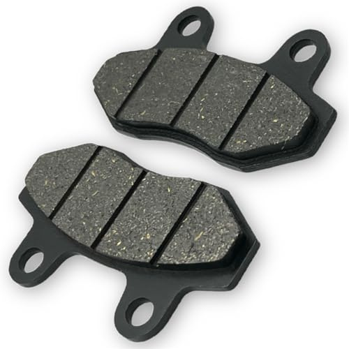 Red Circles Twin Piston Pit Bike Brake Pads (Type B) - Compatible with Hydraulic Brake Systems, 78mm x 40mm, Ideal for Front or Rear Calipers, Email for Compatibility Assistance.
